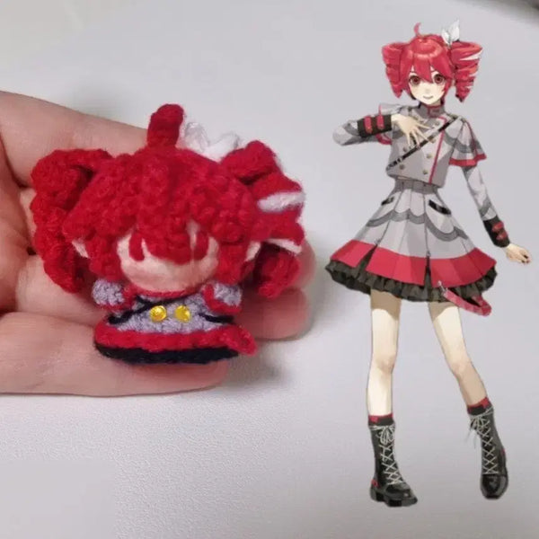 [BUNJANG] Vocaloid Kasane Teto Handmade Keychain / 보컬로이드 ##카사네 테토## 손뜨개키링