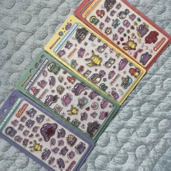 [BUNJANG] Pokemon Ditto Bungee Stickers / 포켓몬스터 메타몽 봉봉스티커