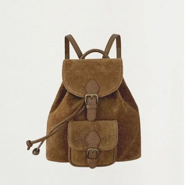 [BUNJANG] The Barnet Suede Backpack Camel / 더바넷 스웨이드 백팩 카멜