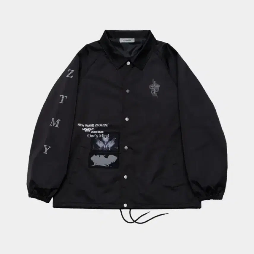 [BUNJANG] Zutto Mayoi Coach Black Jacket L Size / 즛토마요 굿즈 코치 블랙자켓 L사이즈 판매합니다