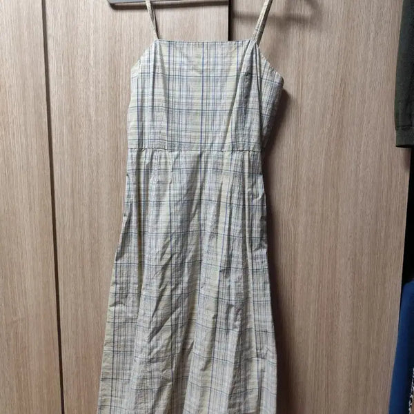 [BUNJANG] J.Crew Light Green Long Plaid Dress / 제이크루 연그린 롱 체크 원피스