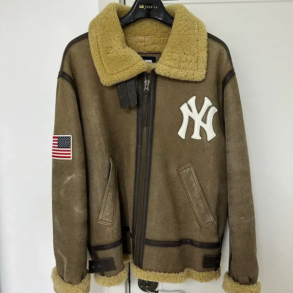 [BUNJANG] New Era Shearling Lined Mustang Jacket / 뉴에라 무스탕