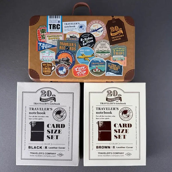 [BUNJANG] Traveler's Notebook 20th Anniversary Customizing Card Size Set / 트래블러스노트 20주년 (블랙 브라운 커스텀마이징)