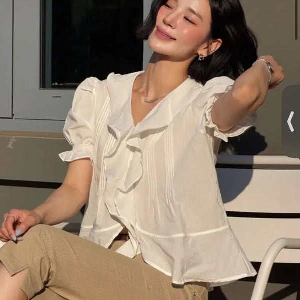 [BUNJANG] Drawfit Woman Blouse / 드로우핏우먼 블라우스