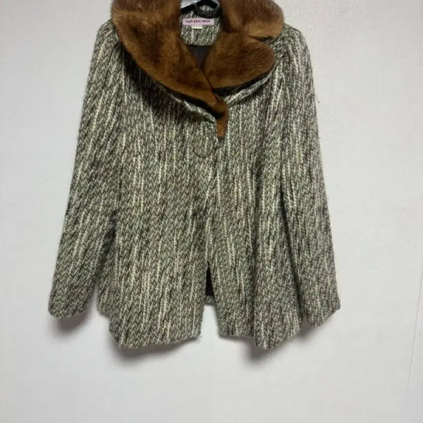 [BUNJANG] Son Jung Wan Wool Jacket with Mink Fur Collar / 손정완 울 자켓 밍크카라
