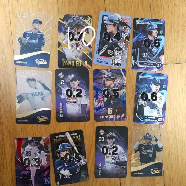 [BUNJANG] Doosan Bears KBO Photocard Set / cu KBO 두산 베어스 포카 포토카드 세트