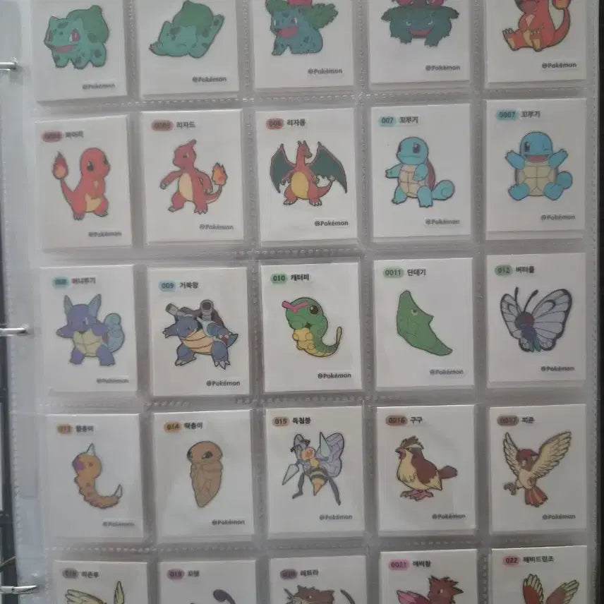 [BUNJANG] Pokemon Stickers Gen 1 & 2 Bundle Set (275 Types) / 포켓몬 띠부씰 1,2세대 275종 전종 일괄 판매