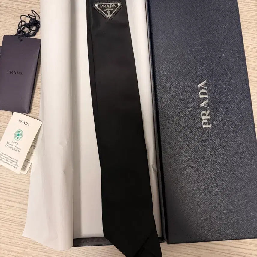 [BUNJANG] Prada Black Tie / 프라다 넥타이