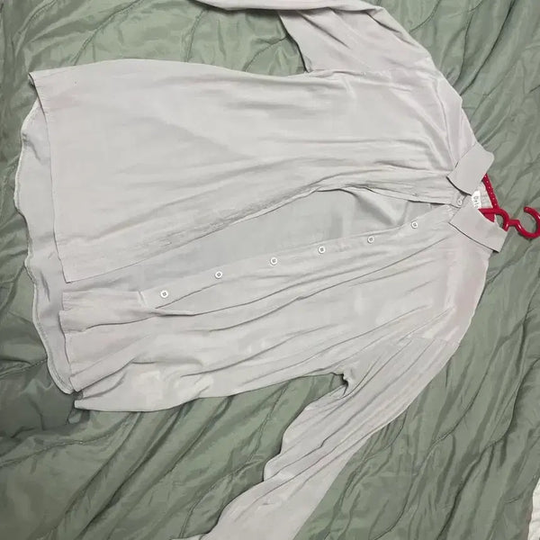 [BUNJANG] Women's Gray Shirt / 그레이 회색 셔츠