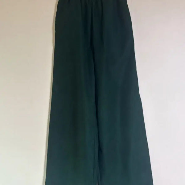 [BUNJANG] Avely Green Banding Slacks / 에이블리 그린 일자 고무 밴딩