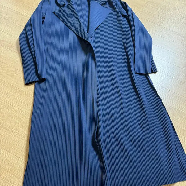 [BUNJANG] Issey Miyake Navy Long Jacket / me issey miyake 이세이미야케 롱 자켓