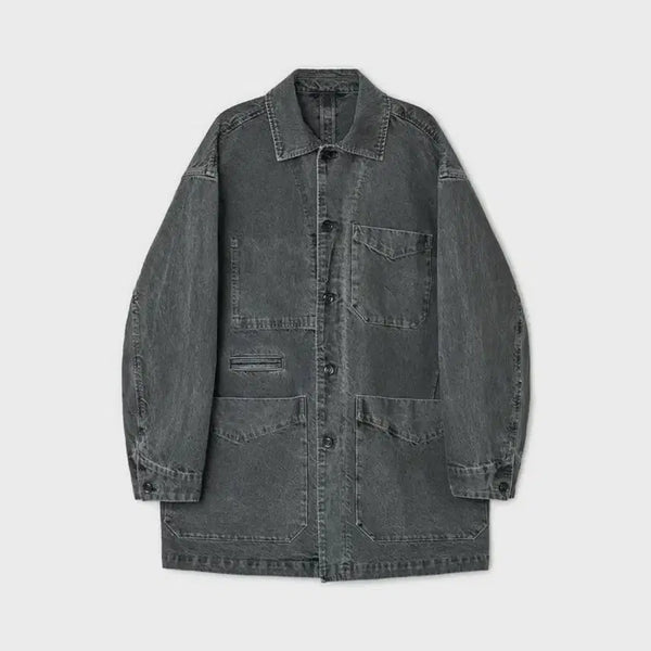 [BUNJANG] Belier Ruthiere Work Jacket Dyed Charcoal / [상태최상/5(105)] 벨리에(belier) 루티에르 워크 자켓 다이드 차콜