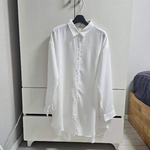 [BUNJANG] White Shirt Blouse / (새상품)화이트 셔츠.블라우스