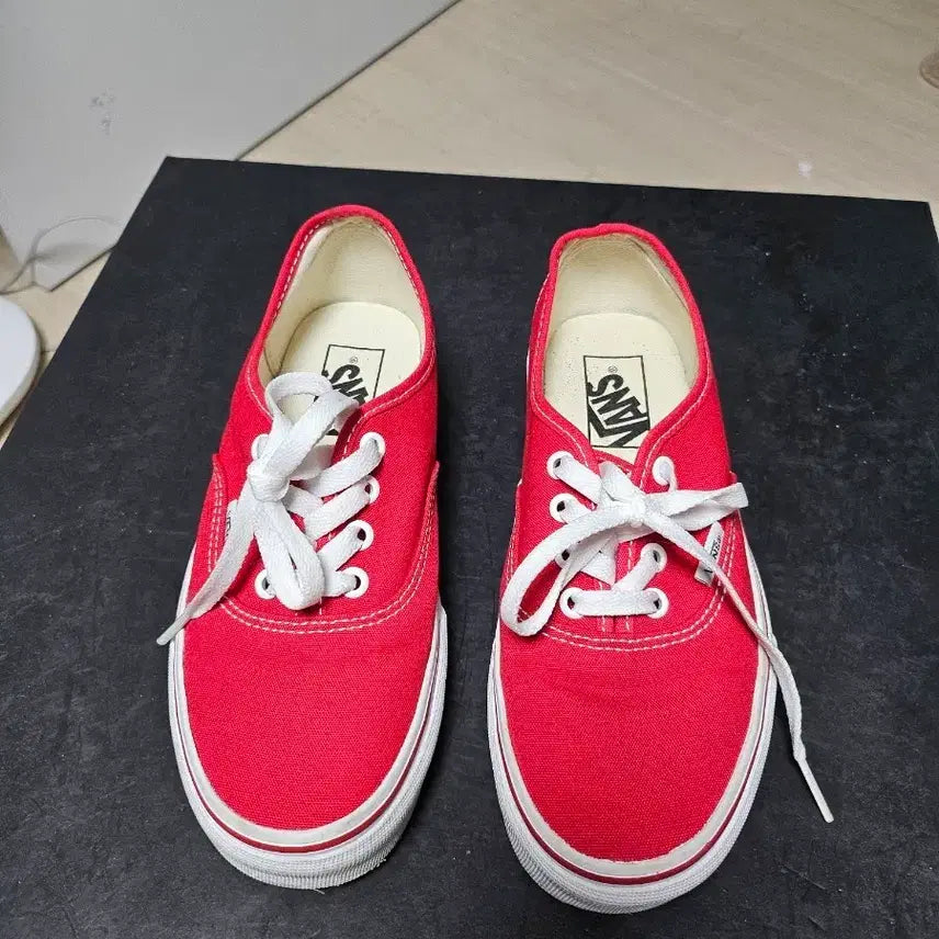 [BUNJANG] Vans Authentic Red Sneakers 230mm / 반스 어센틱 레드 스니커즈 230mm 상태최상