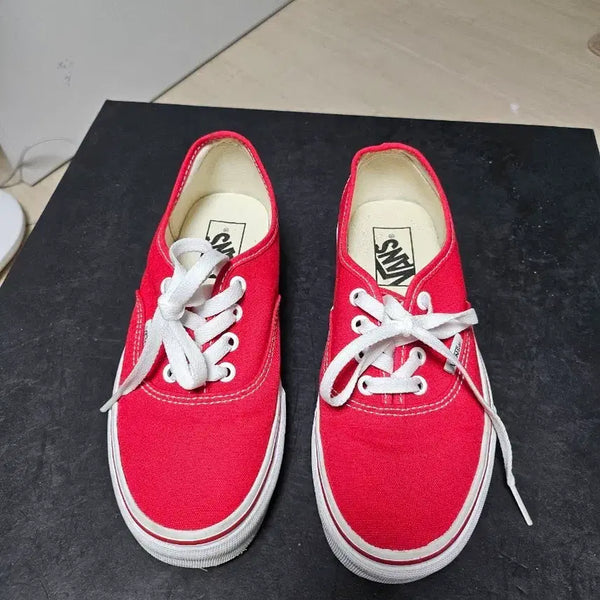 [BUNJANG] Vans Authentic Red Sneakers 230mm / 반스 어센틱 레드 스니커즈 230mm 상태최상