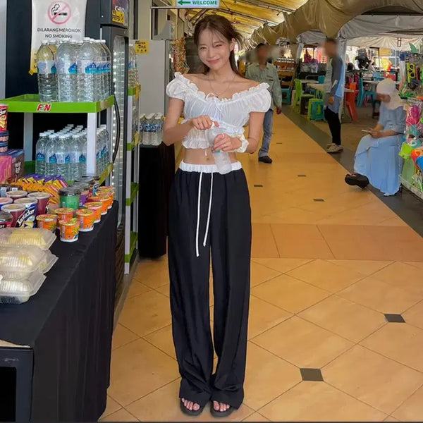 [BUNJANG] Nake Nylon Color Block Pants / 새상품/밍피스 나크 나일론 배색 팬츠