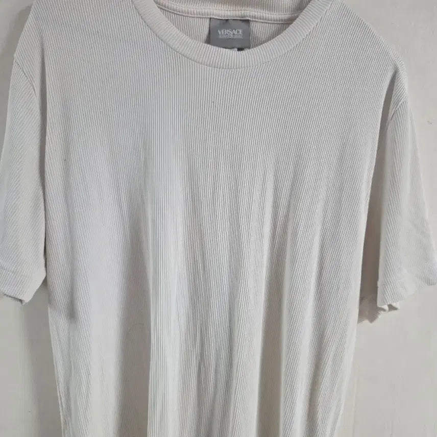 [BUNJANG] Versace Short Sleeve Knit Ivory / 베르사체 반팔 니트 아이보리