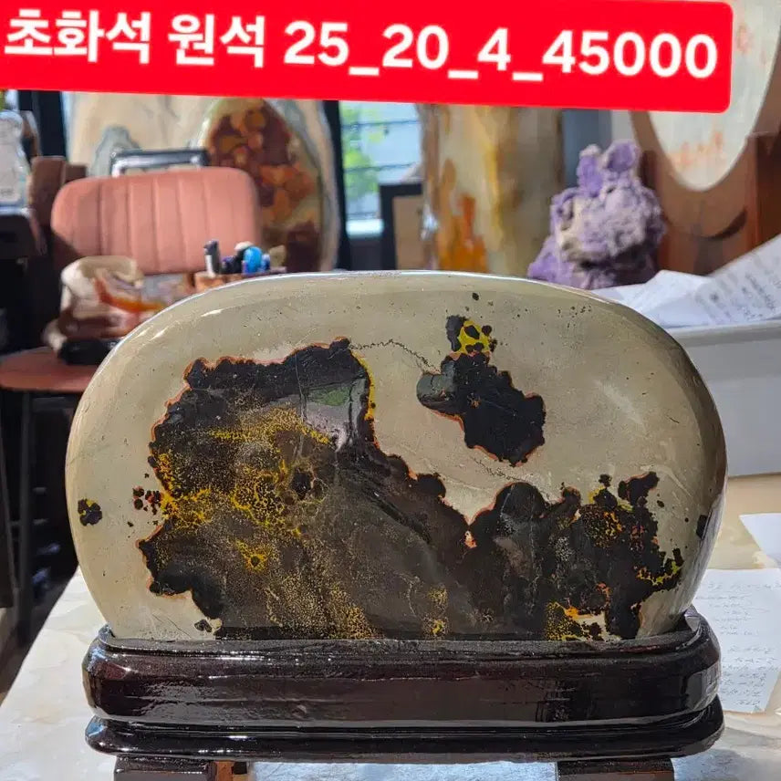 [BUNJANG] Fossilized Wood Stone (25x20x4) / 초화석 원석 25_20_4