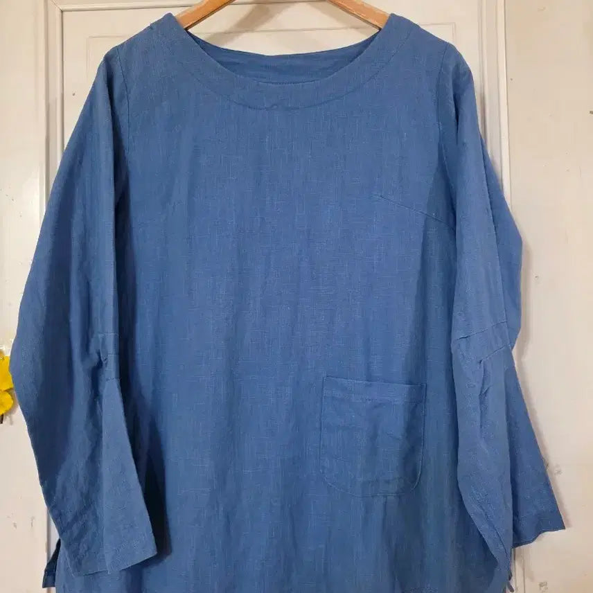 [BUNJANG] 100% Linen Blouse / 가을 뒤테가이쁜. 고급스러운 디자인이쁜  마 린넨100 블라우스