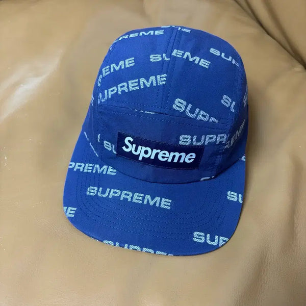 [BUNJANG] Supreme Box Logo Jacquard Logo Camp Cap Navy / 슈프림 캠프캡 모자 박스로고 자카드 로고 네이비