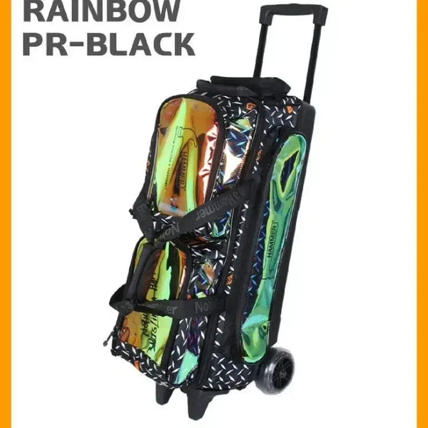 [BUNJANG] Hammer Rainbow PR-Black 3-Ball Bowling Bag / 중고) 볼링가방 햄머 레인보우 PR-블랙 3볼백