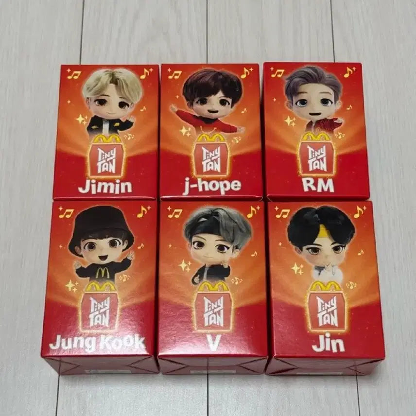 [BUNJANG] BTS McDonald's Happy Meal Encore Mic Drop TinyTAN Bundle Set (Excluding Suga) / BTS 맥도날드 해피밀 앵콜 마이크드랍 타이니탄