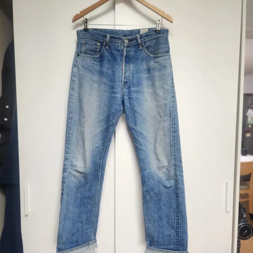 [BUNJANG] OrSlow Washed Denim Pants Size 2 / 오어슬로우 워싱 2사이즈