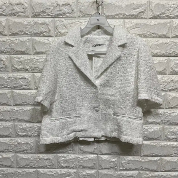 [BUNJANG] Tweed Short-Sleeve Jacket / 3984) 트위드 반팔 자켓