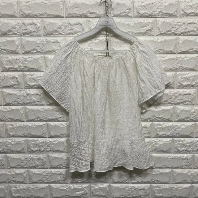 [BUNJANG] Short Sleeve Blouse / 4012) 반팔 블라우스