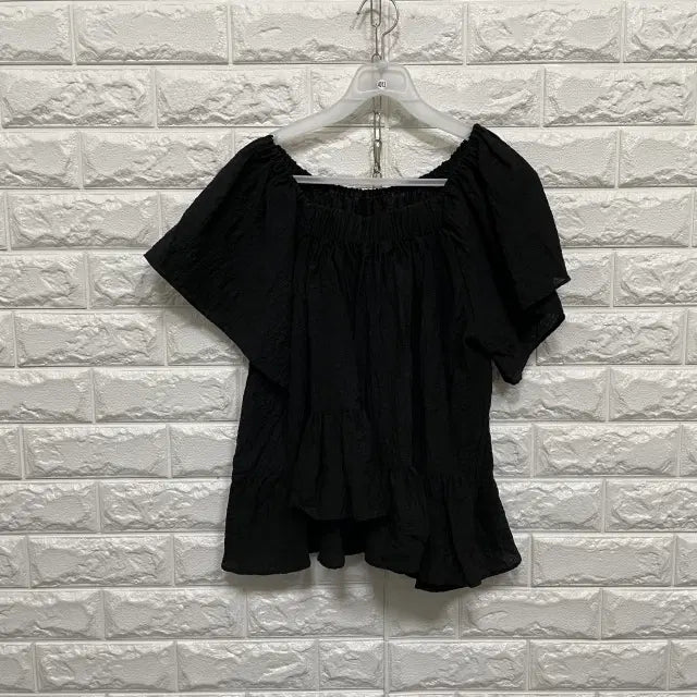 [BUNJANG] Short Sleeve Blouse / 4013) 반팔 블라우스