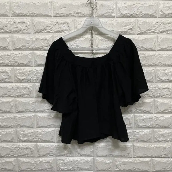 [BUNJANG] Short Sleeve Blouse / 4022) 반팔 블라우스