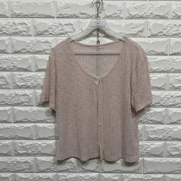[BUNJANG] Short Sleeve Blouse / 4024) 반팔 블라우스