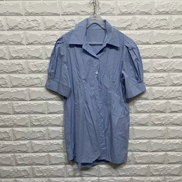 [BUNJANG] Short Sleeve Blouse / 4028) 반팔 블라우스