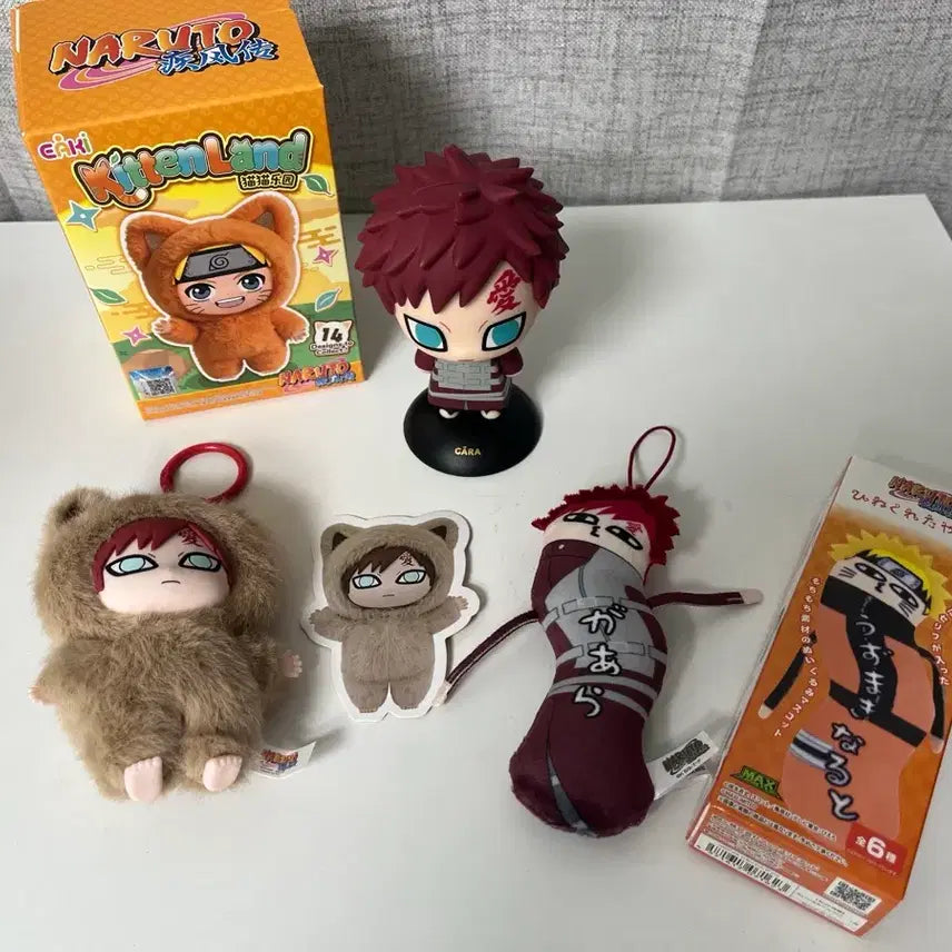 [BUNJANG] Naruto Gaara Doll & Figure Goods Bundle Set / 나루토 가아라 인형 피규어 굿즈 세트