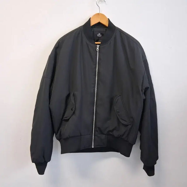 [BUNJANG] IMVELY Black Bomber Jacket (Free Size) / IMVELY 블랙 항공점퍼 free 100