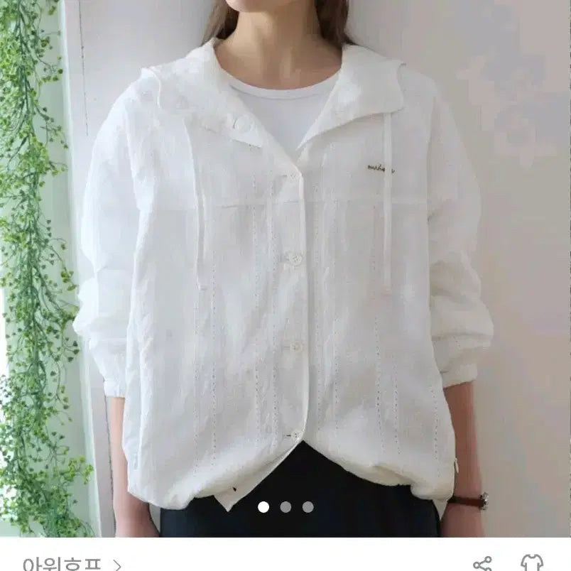 [BUNJANG] Ourhope Olive Atelier Flower Button Jacket White / (새상품)아워호프 올리브 아뜰리에 플라워 버튼 자켓 화이트