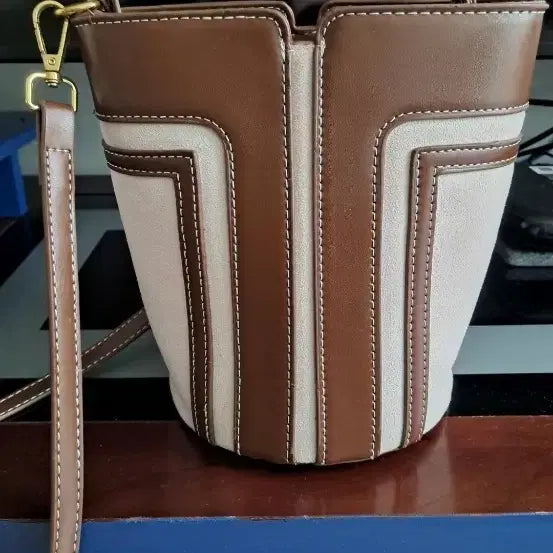 [BUNJANG] Leather Bucket Bag / 가죽버킷가방