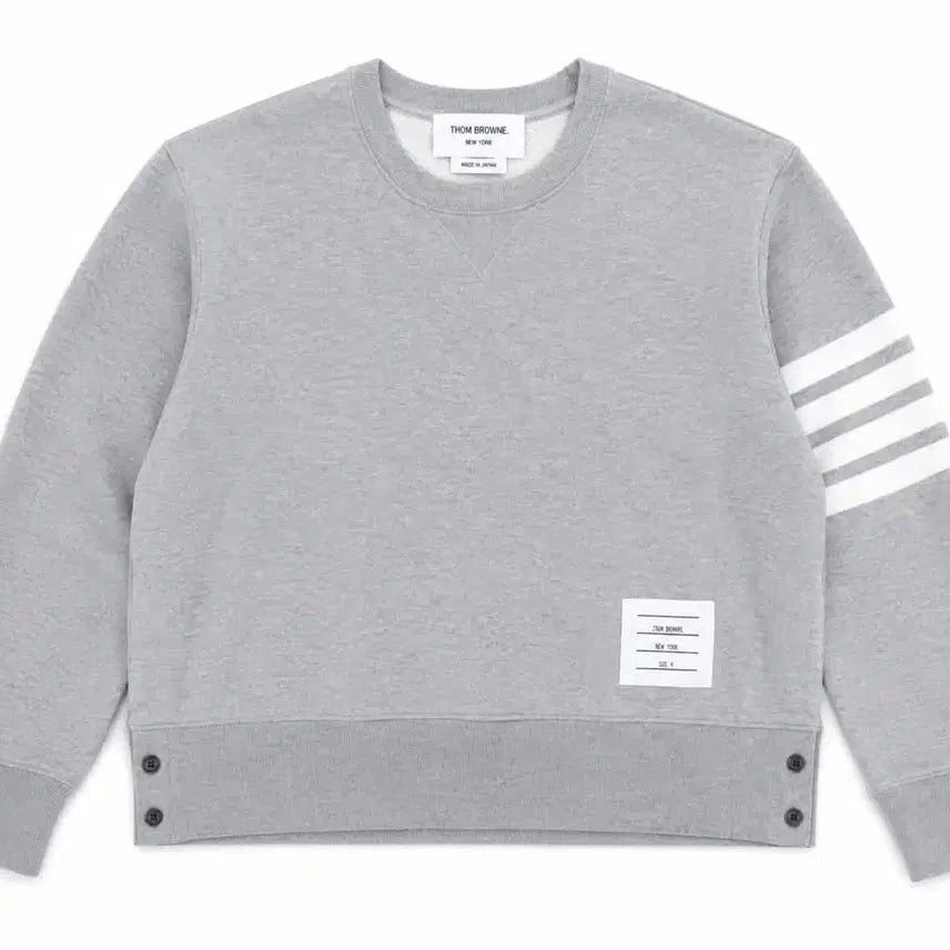 [BUNJANG] Thom Browne Striped Armband Sweatshirt / 톰브라운 사선완장 맨투맨