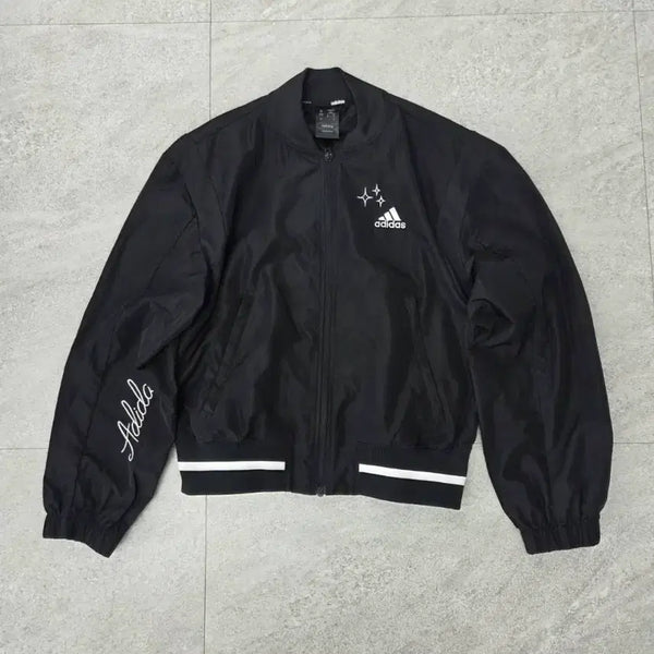 [BUNJANG] Adidas Women's Scribble Woven Crop Jacket Size S / 아디다스 우먼 스크리블 우븐 크롭 자켓 S
