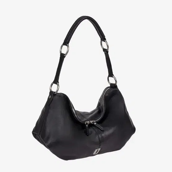 [BUNJANG] Vunque Half Moon Attache Shoulder Bag Black / 분크 숄더백