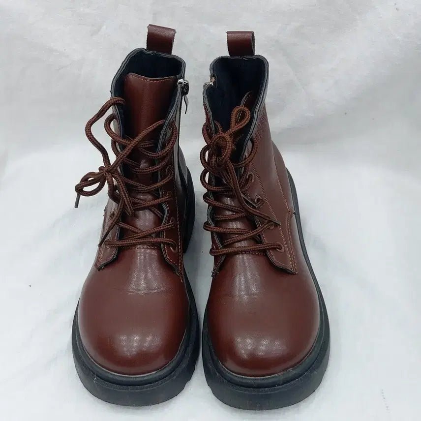 [BUNJANG] ALENACE Brown Platform Walker Boots / ALENACE 브라운 통굽 워커 230  굽6