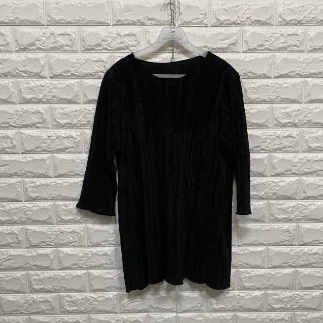 [BUNJANG] Choi Bok Ho Pleated Long Sleeve Blouse / 4033) 최복호 플리츠 긴팔 블라우스