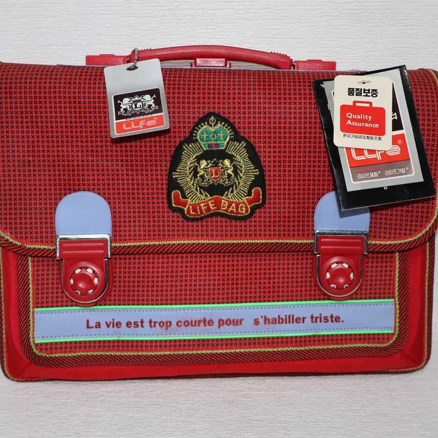 [BUNJANG] Unused Retro Elementary School Girl's Backpack / 미사용 추억의 국민학교 여학생 책가방