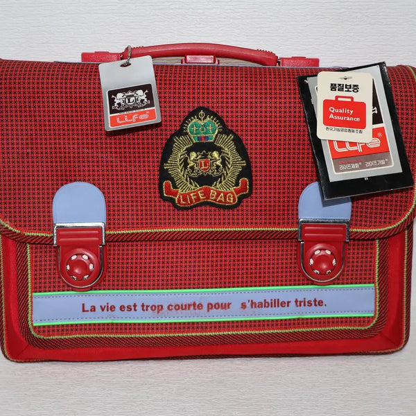 [BUNJANG] Unused Retro Elementary School Girl's Backpack / 미사용 추억의 국민학교 여학생 책가방