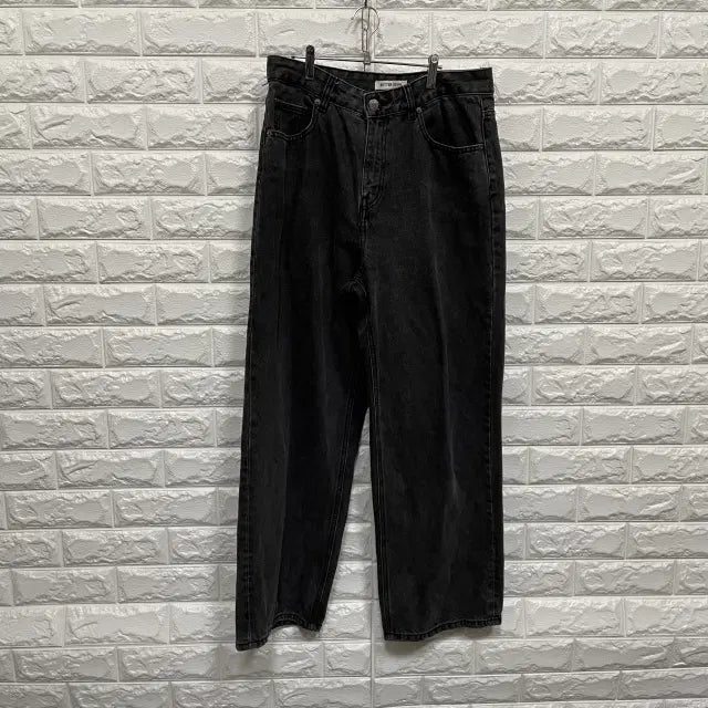 [BUNJANG] Black Denim Pants / 4046) 흑청데님바지