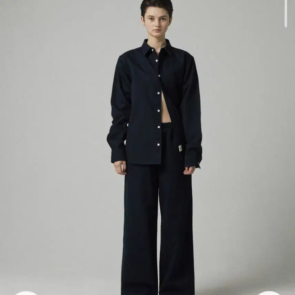 [BUNJANG] GLOWNY Women's Oversized Black Work Shirt Jacket M / GLOWNY 글로니 여성 오버핏 블랙 워크 셔츠 자켓 M