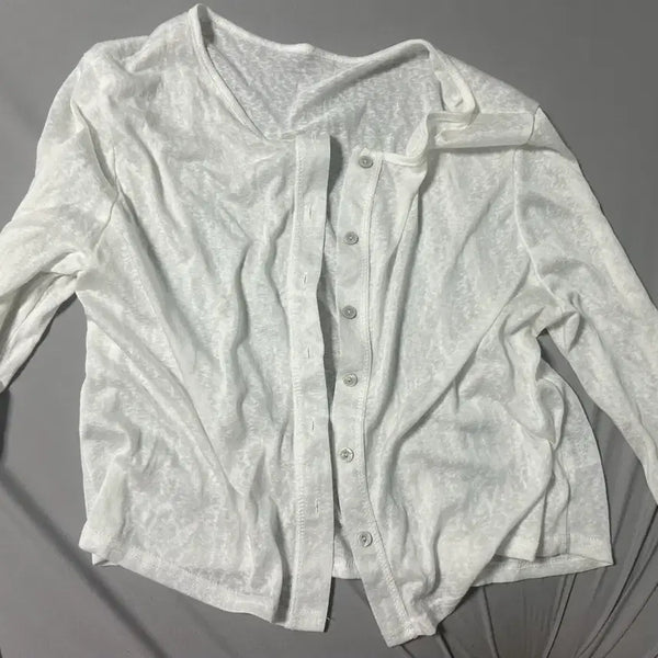 [BUNJANG] Salantha Cardigan White / 살안타 가디건 화이트