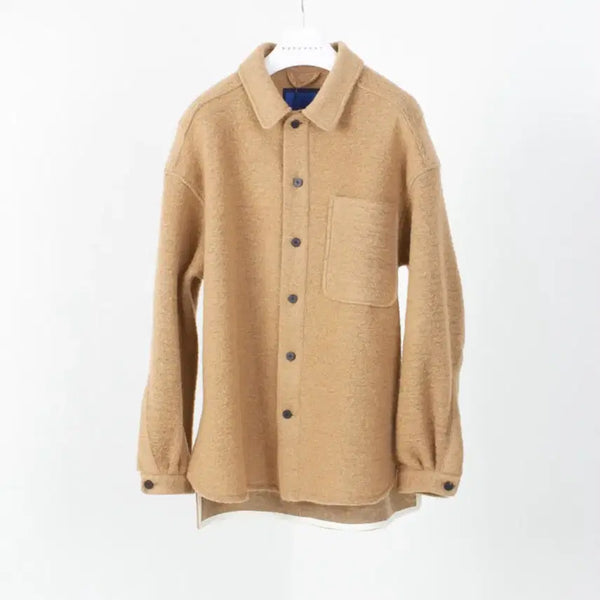 [BUNJANG] Document Wool Shirt Beige / 도큐먼트 울 셔츠 베이지