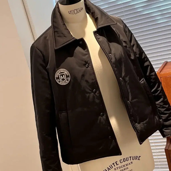 [BUNJANG] Mabellevie Wappen Padded Jacket / 마벨비 패딩 자켓(wappen padded jacket)