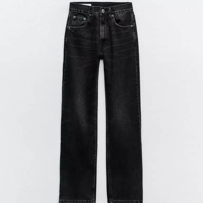 [BUNJANG] ZARA High Rise Straight Denim / [자라] 하이라이즈 스트레이트 데님